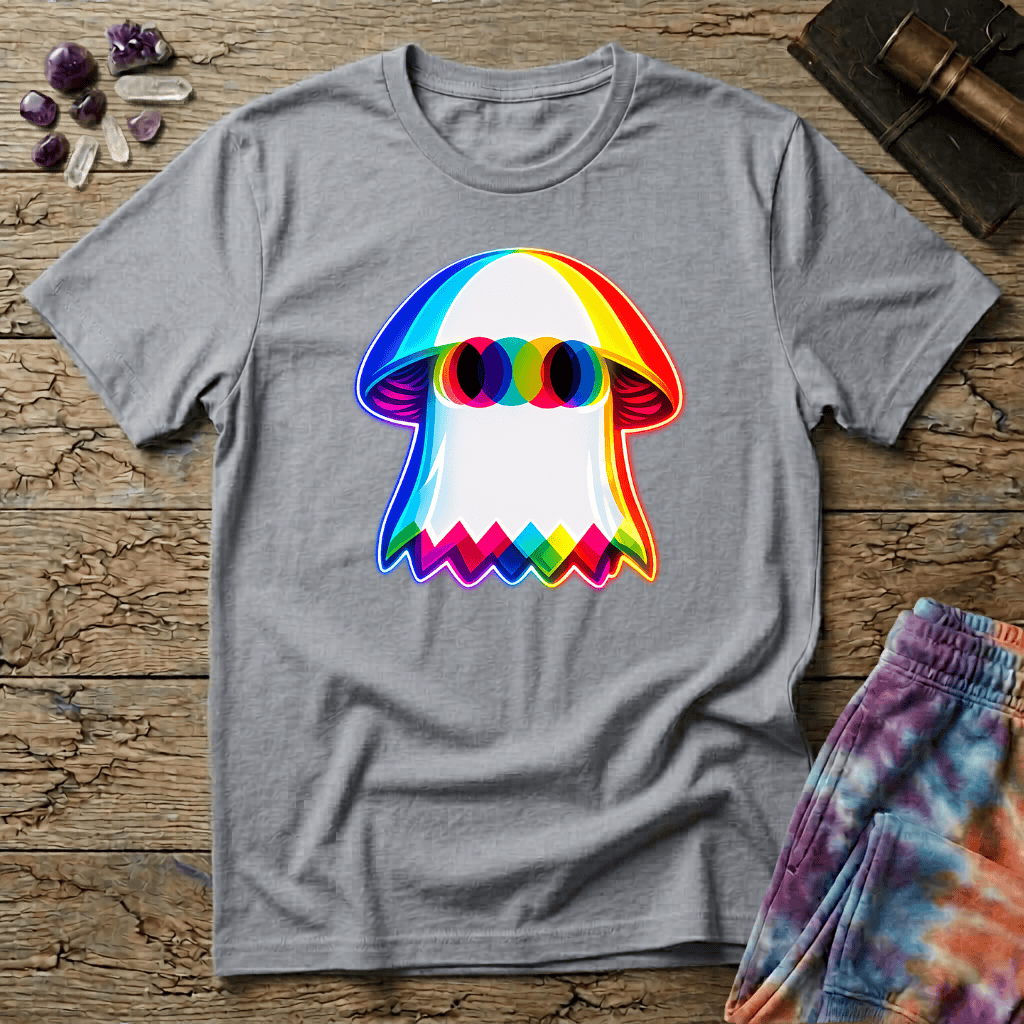 Printify T-Shirt Ghost Mushroom T-Shirt Mushroom Magic Mushroom T-Shirt