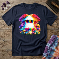 Printify T-Shirt Ghost Mushroom Too T-Shirt Mushroom Magic Mushroom T-Shirt