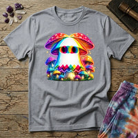 Printify T-Shirt Ghost Mushroom Too T-Shirt Mushroom Magic Mushroom T-Shirt