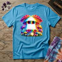 Printify T-Shirt Ghost Mushroom Too T-Shirt Mushroom Magic Mushroom T-Shirt