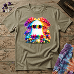 Printify T-Shirt Ghost Mushroom Too T-Shirt Mushroom Magic Mushroom T-Shirt