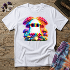 Printify T-Shirt Ghost Mushroom Too T-Shirt Mushroom Magic Mushroom T-Shirt
