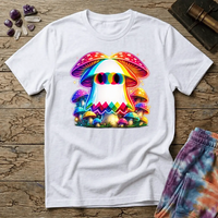 Printify T-Shirt Ghost Mushroom Too T-Shirt Mushroom Magic Mushroom T-Shirt