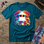 Printify T-Shirt Ghost Mushroom Too T-Shirt Mushroom Magic Mushroom T-Shirt