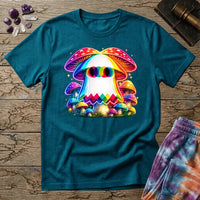 Printify T-Shirt Ghost Mushroom Too T-Shirt Mushroom Magic Mushroom T-Shirt