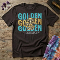 Printify T-Shirt Golden Teacher T-Shirt Mushroom Magic Mushroom T-Shirt