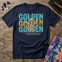 Printify T-Shirt Golden Teacher T-Shirt Mushroom Magic Mushroom T-Shirt
