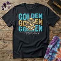 Printify T-Shirt Golden Teacher T-Shirt Mushroom Magic Mushroom T-Shirt
