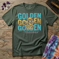 Printify T-Shirt Golden Teacher T-Shirt Mushroom Magic Mushroom T-Shirt