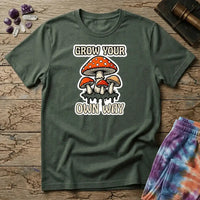 Printify T-Shirt Grow Your Own Way Mushroom T-Shirt Mushroom Magic Mushroom T-Shirt