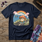 Printify T-Shirt Happy Mushroom Walking T-Shirt Mushroom Magic Mushroom T-Shirt