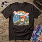 Printify T-Shirt Happy Mushroom Walking T-Shirt Mushroom Magic Mushroom T-Shirt