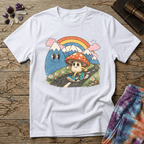 Printify T-Shirt Happy Mushroom Walking T-Shirt Mushroom Magic Mushroom T-Shirt