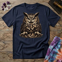 Printify T-Shirt Happy Owl Mushroom T-Shirt Mushroom Magic Mushroom T-Shirt