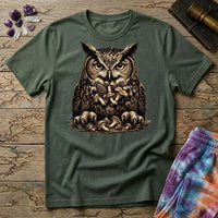 Printify T-Shirt Happy Owl Mushroom T-Shirt Mushroom Magic Mushroom T-Shirt