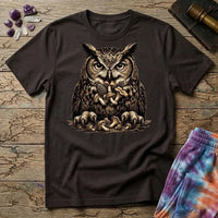 Printify T-Shirt Happy Owl Mushroom T-Shirt Mushroom Magic Mushroom T-Shirt