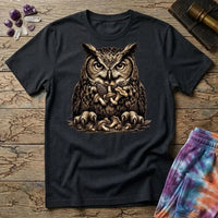 Printify T-Shirt Happy Owl Mushroom T-Shirt Mushroom Magic Mushroom T-Shirt