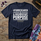 Printify T-Shirt Hashtag Facebook Mushroom #forresearch&documentarypurposeonly T-Shirt Mushroom Magic Mushroom T-Shirt