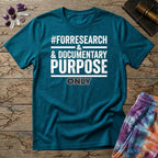 Printify T-Shirt Hashtag Facebook Mushroom #forresearch&documentarypurposeonly T-Shirt Mushroom Magic Mushroom T-Shirt