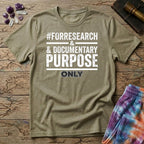 Printify T-Shirt Hashtag Facebook Mushroom #forresearch&documentarypurposeonly T-Shirt Mushroom Magic Mushroom T-Shirt