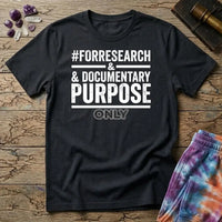 Printify T-Shirt Hashtag Facebook Mushroom #forresearch&documentarypurposeonly T-Shirt Mushroom Magic Mushroom T-Shirt