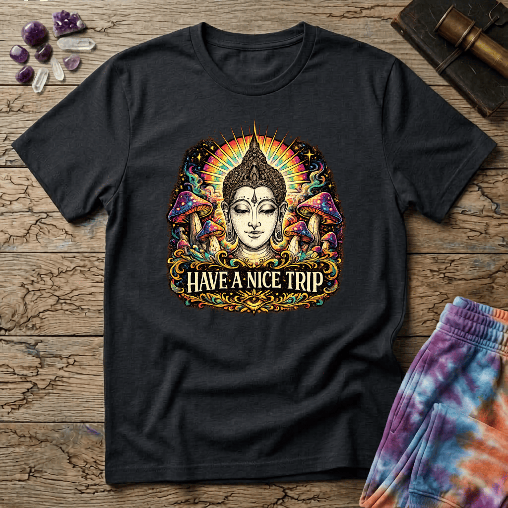 Printify T-Shirt Have a Nice Trip Mushroom T-Shirt Mushroom Magic Mushroom T-Shirt