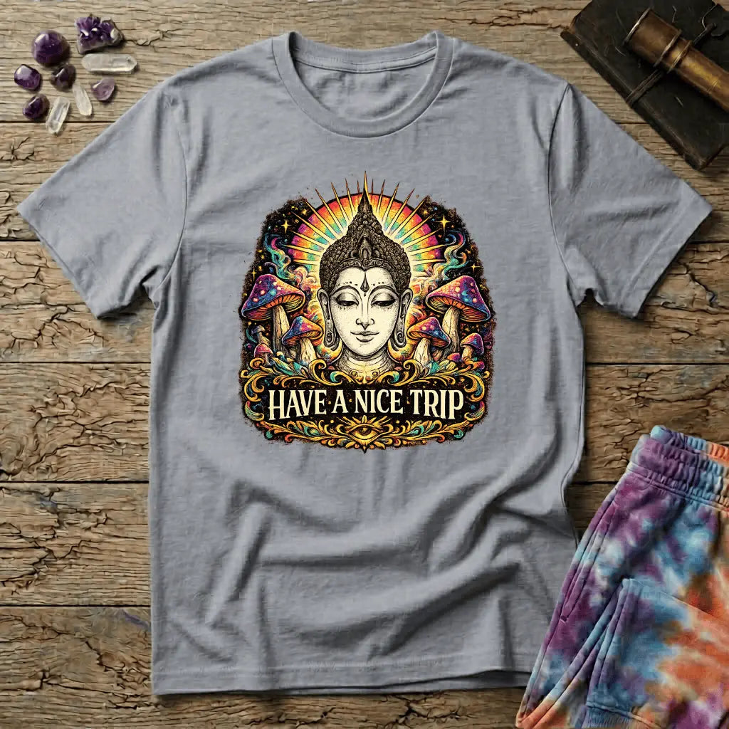 Printify T-Shirt Have a Nice Trip Mushroom T-Shirt Mushroom Magic Mushroom T-Shirt