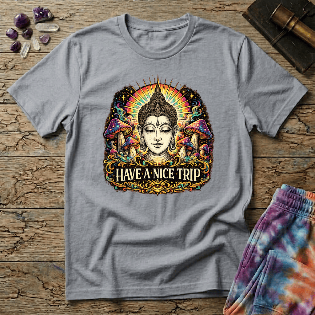 Printify T-Shirt Have a Nice Trip Mushroom T-Shirt Mushroom Magic Mushroom T-Shirt