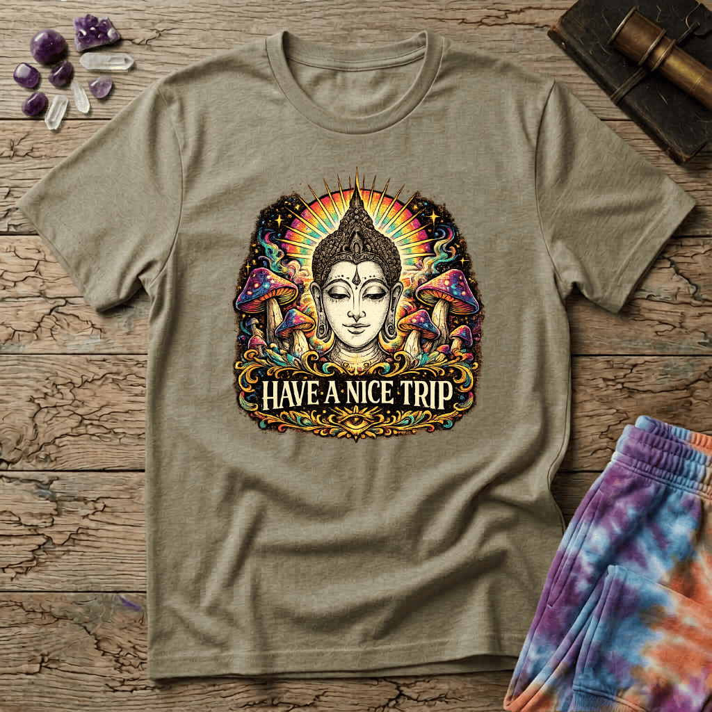 Printify T-Shirt Have a Nice Trip Mushroom T-Shirt Mushroom Magic Mushroom T-Shirt