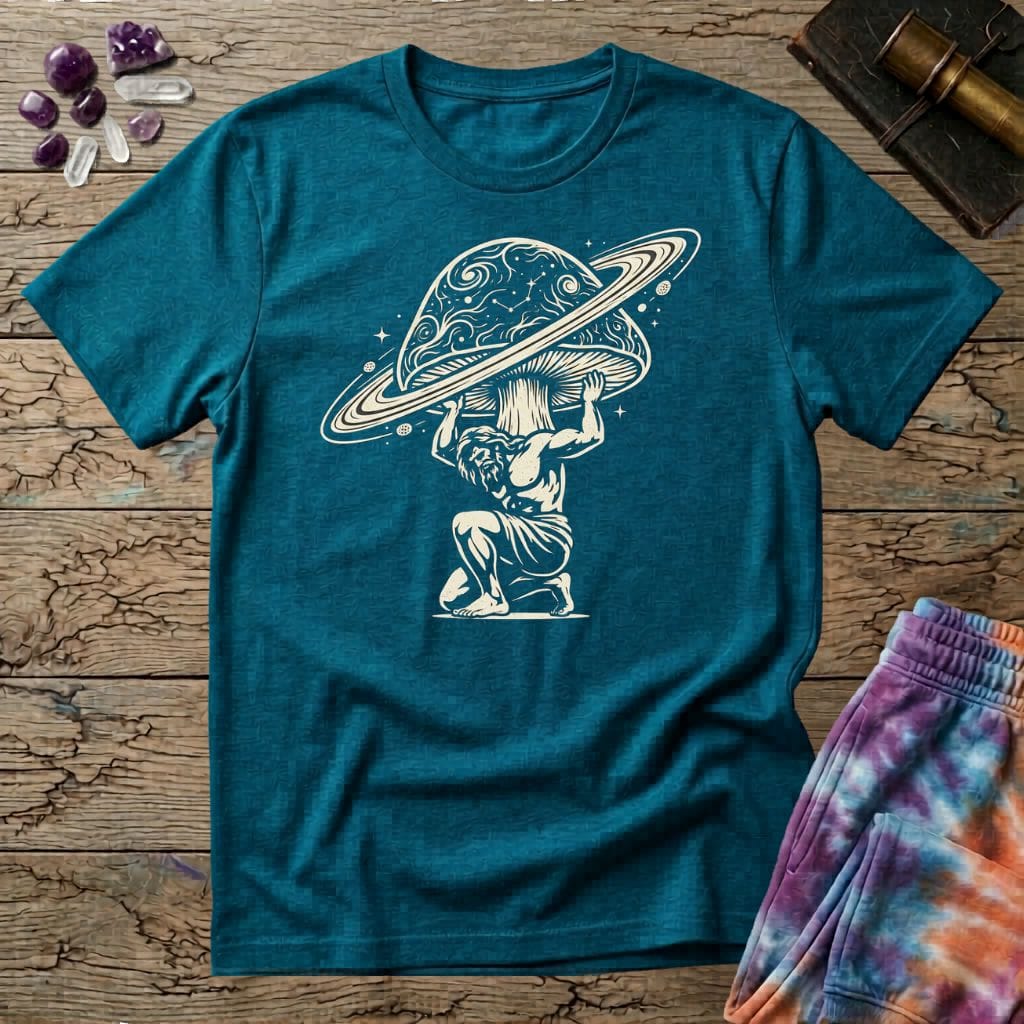 Printify T-Shirt Hercules Galaxy Mushroom T-Shirt Mushroom Magic Mushroom T-Shirt