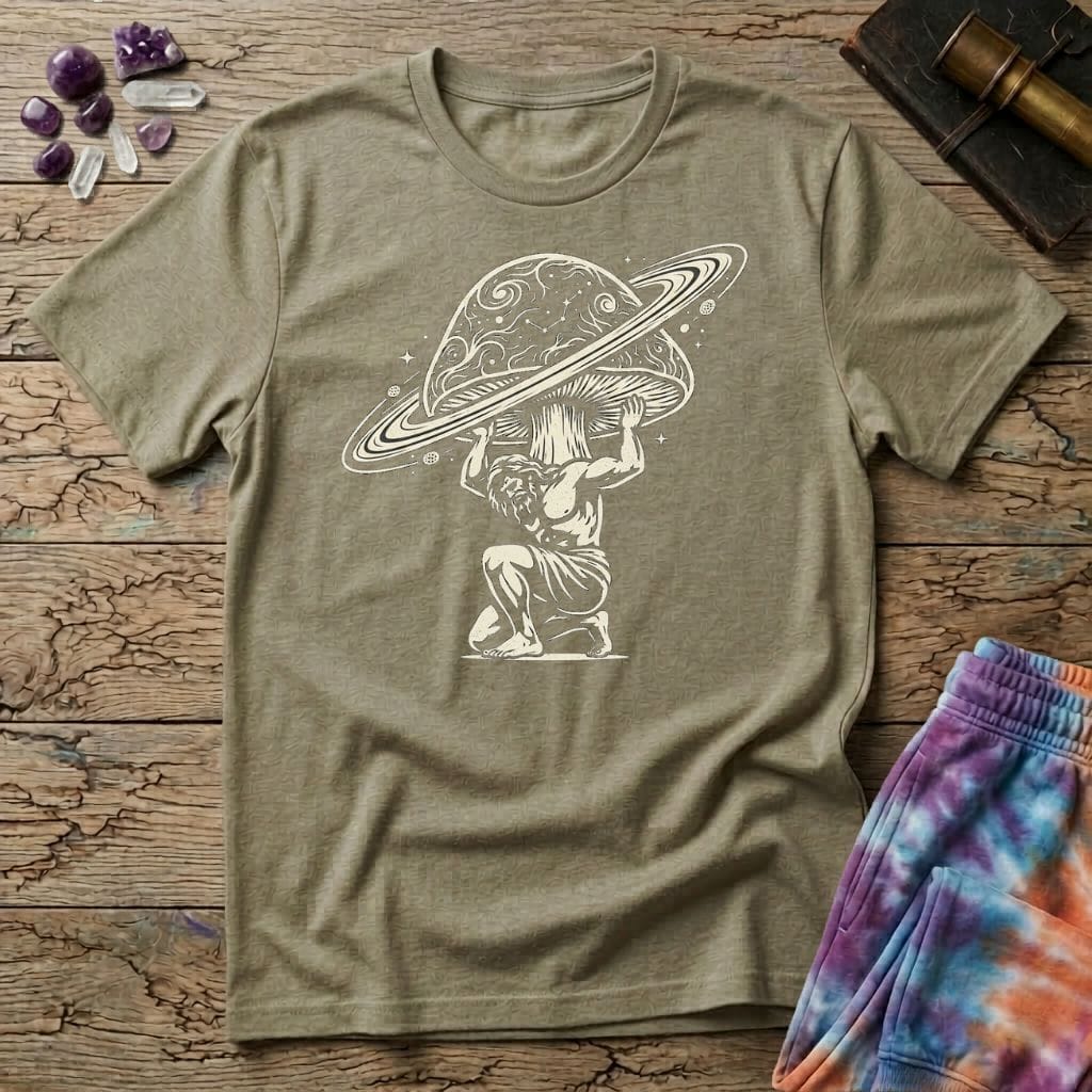 Printify T-Shirt Hercules Galaxy Mushroom T-Shirt Mushroom Magic Mushroom T-Shirt