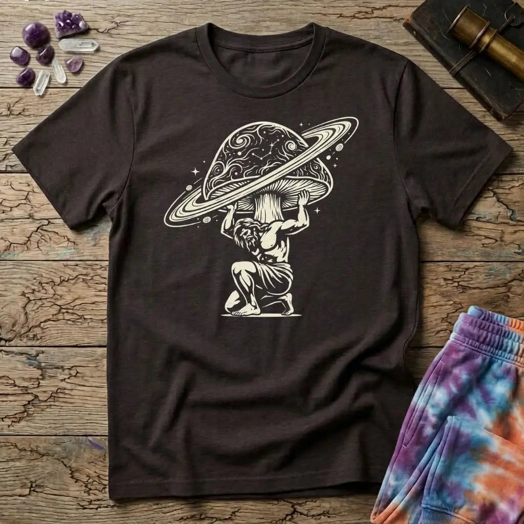 Printify T-Shirt Hercules Mushroom Universe T-Shirt Mushroom Magic Mushroom T-Shirt