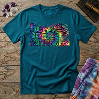 Printify T-Shirt Here Comes a Cosmic Grooviness Mushroom T-Shirt Mushroom Magic Mushroom T-Shirt