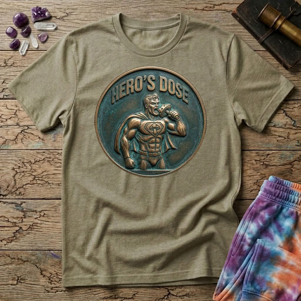 Printify T-Shirt Hero's Dose Mushroom T-Shirt Mushroom Magic Mushroom T-Shirt