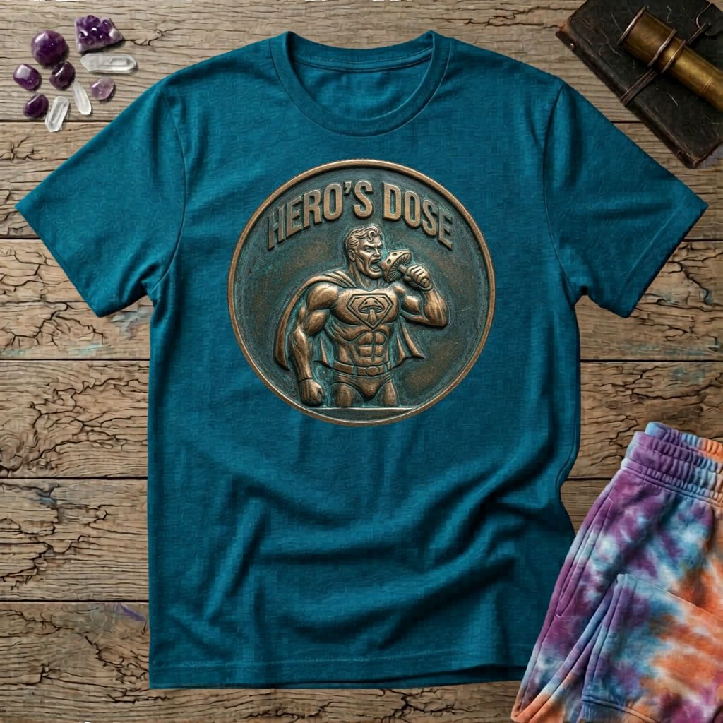 Printify T-Shirt Hero's Dose Mushroom T-Shirt Mushroom Magic Mushroom T-Shirt