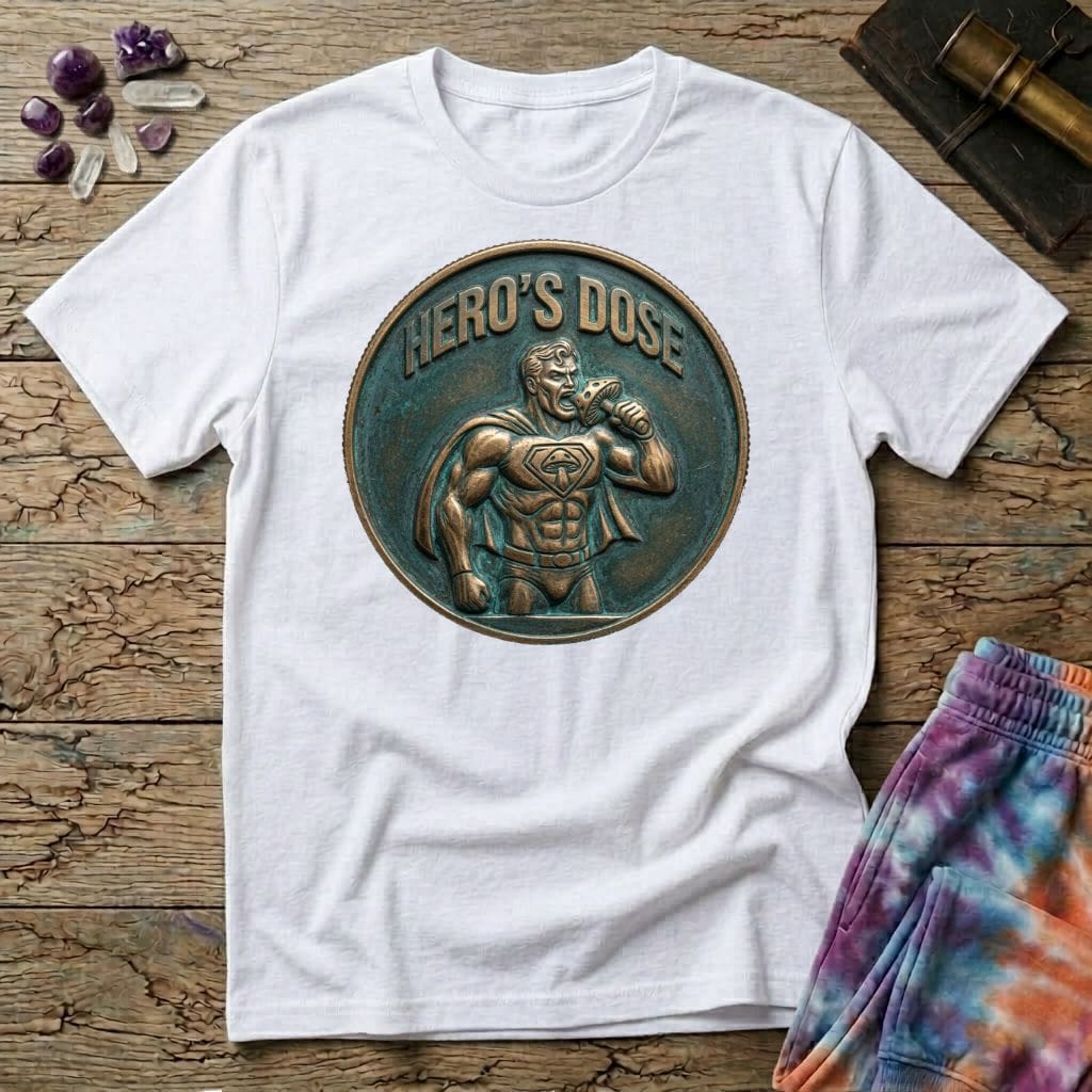 Printify T-Shirt Hero's Dose Mushroom T-Shirt Mushroom Magic Mushroom T-Shirt