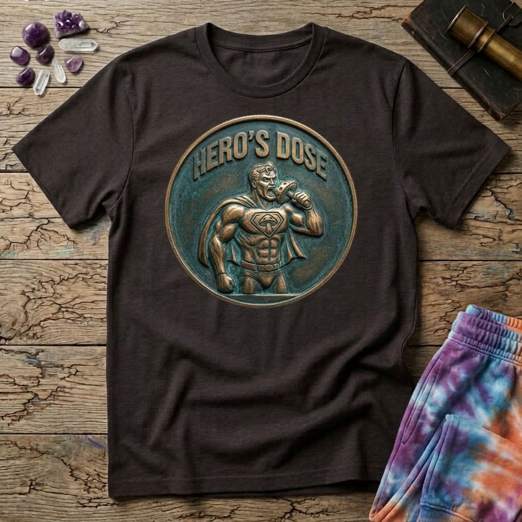 Printify T-Shirt Hero's Dose Mushroom T-Shirt Mushroom Magic Mushroom T-Shirt