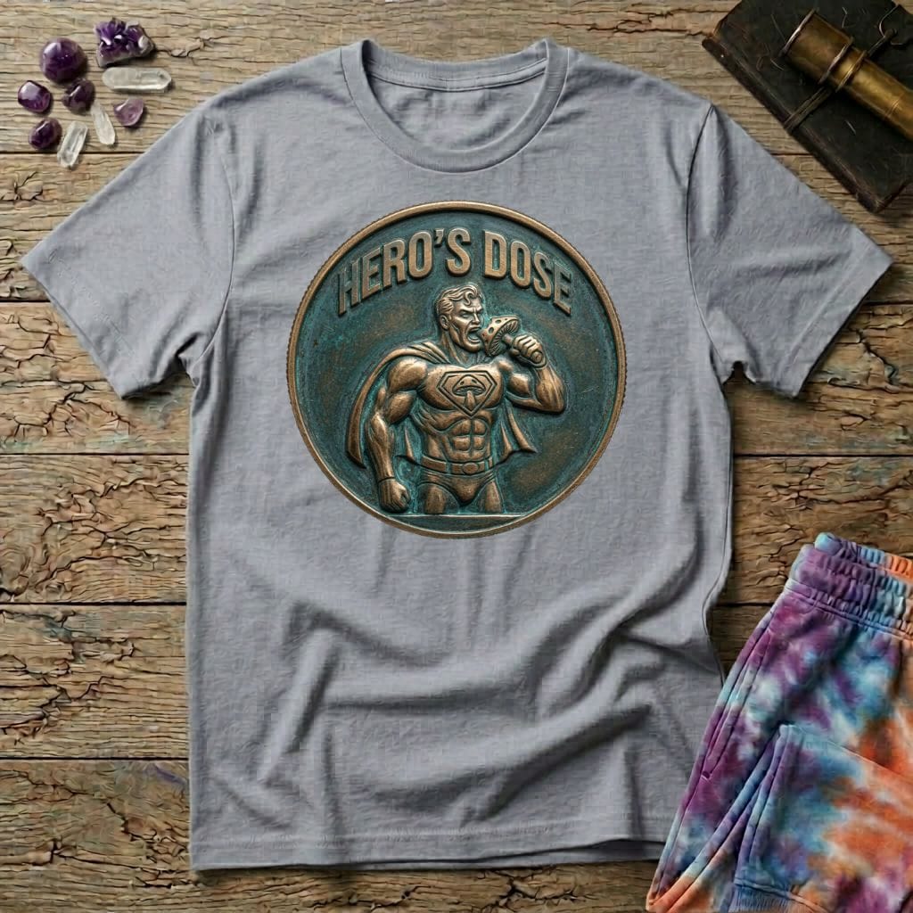 Printify T-Shirt Hero's Dose Mushroom T-Shirt Mushroom Magic Mushroom T-Shirt
