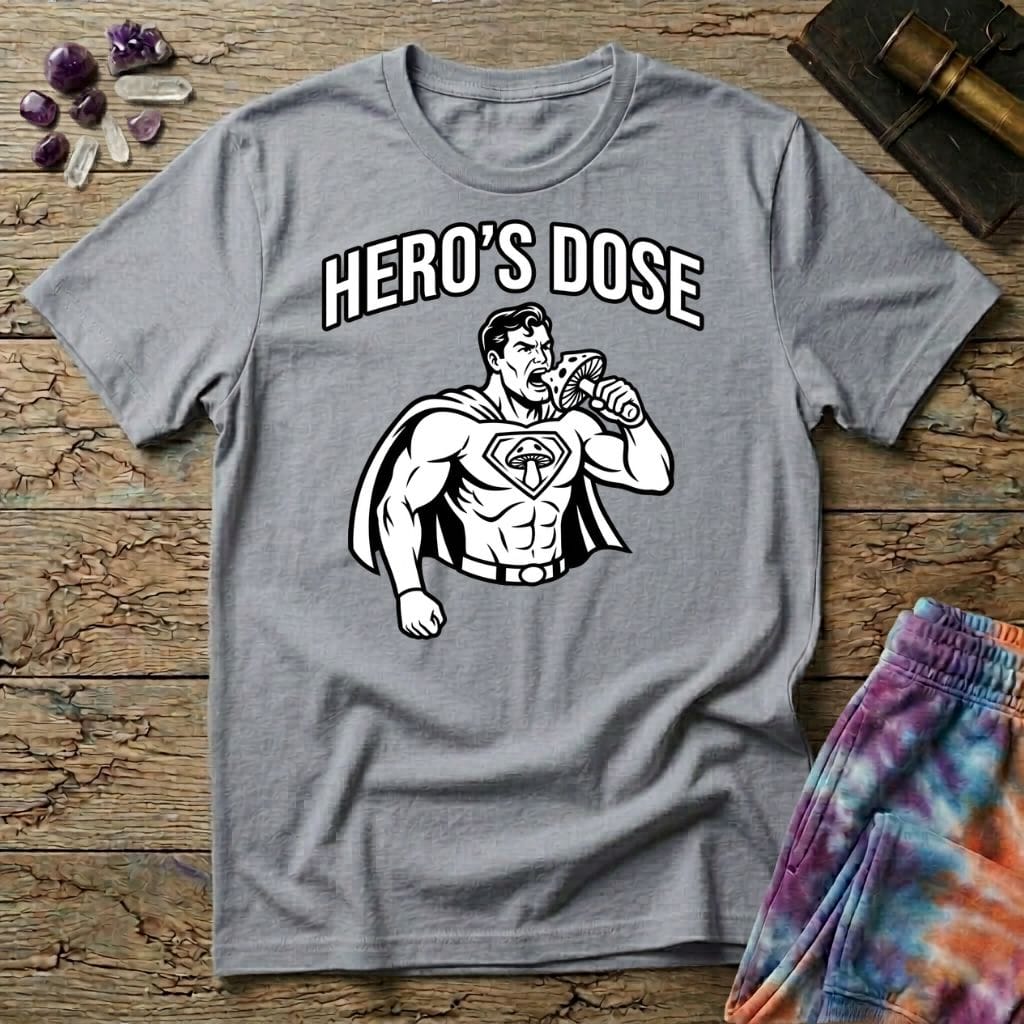 Printify T-Shirt Heros Dose Mushroom T-Shirt Mushroom Magic Mushroom T-Shirt