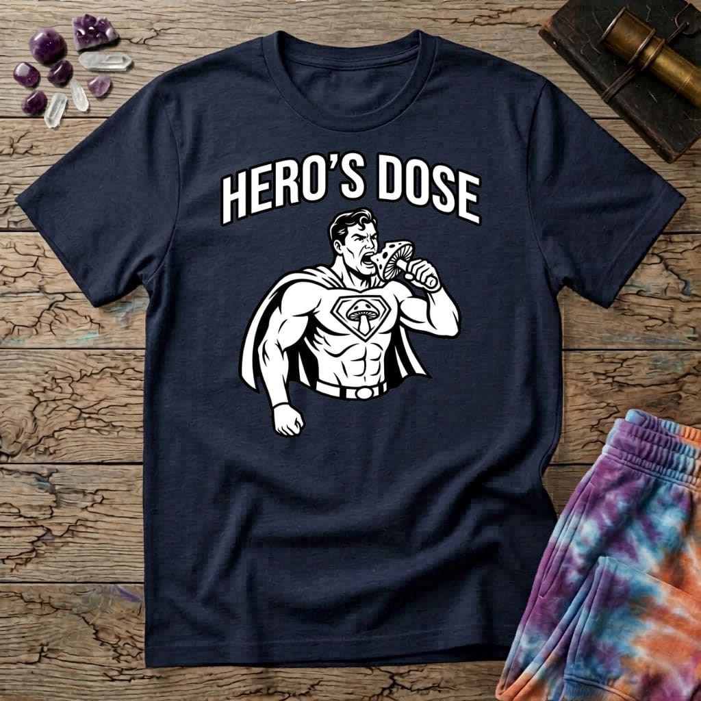 Printify T-Shirt Heros Dose Mushroom T-Shirt Mushroom Magic Mushroom T-Shirt