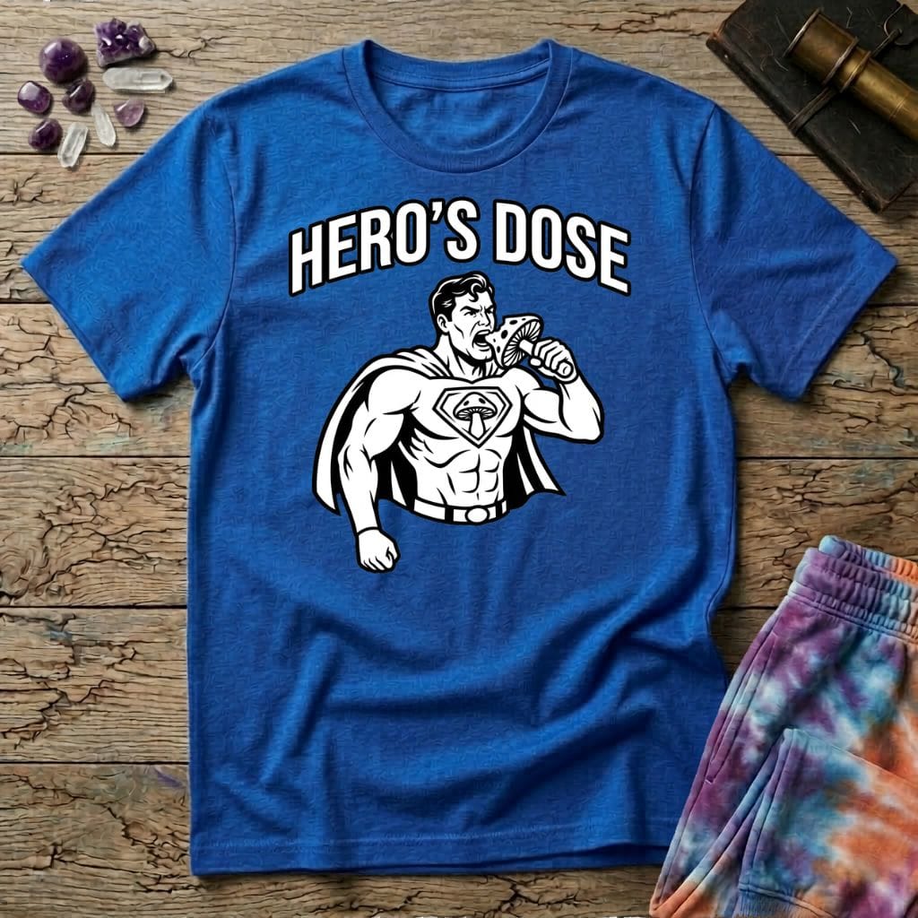 Printify T-Shirt Heros Dose Mushroom T-Shirt Mushroom Magic Mushroom T-Shirt