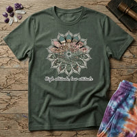 Printify T-Shirt High Altitude Low Attatude T-Shirt Mushroom Magic Mushroom T-Shirt