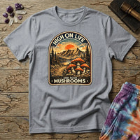 Printify T-Shirt High On Life Mushroom T-Shirt Mushroom Magic Mushroom T-Shirt
