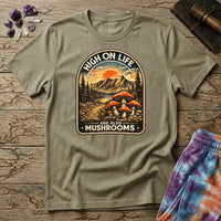 Printify T-Shirt High On Life Mushroom T-Shirt Mushroom Magic Mushroom T-Shirt