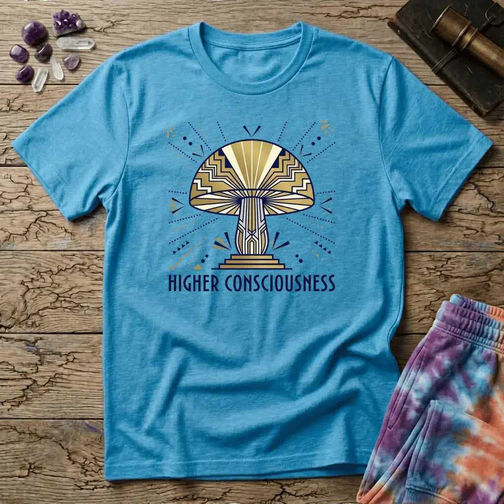 Printify T-Shirt Higher Consciousness Mushroom T-Shirt Mushroom Magic Mushroom T-Shirt
