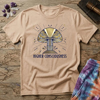 Printify T-Shirt Higher Consciousness Mushroom T-Shirt Mushroom Magic Mushroom T-Shirt