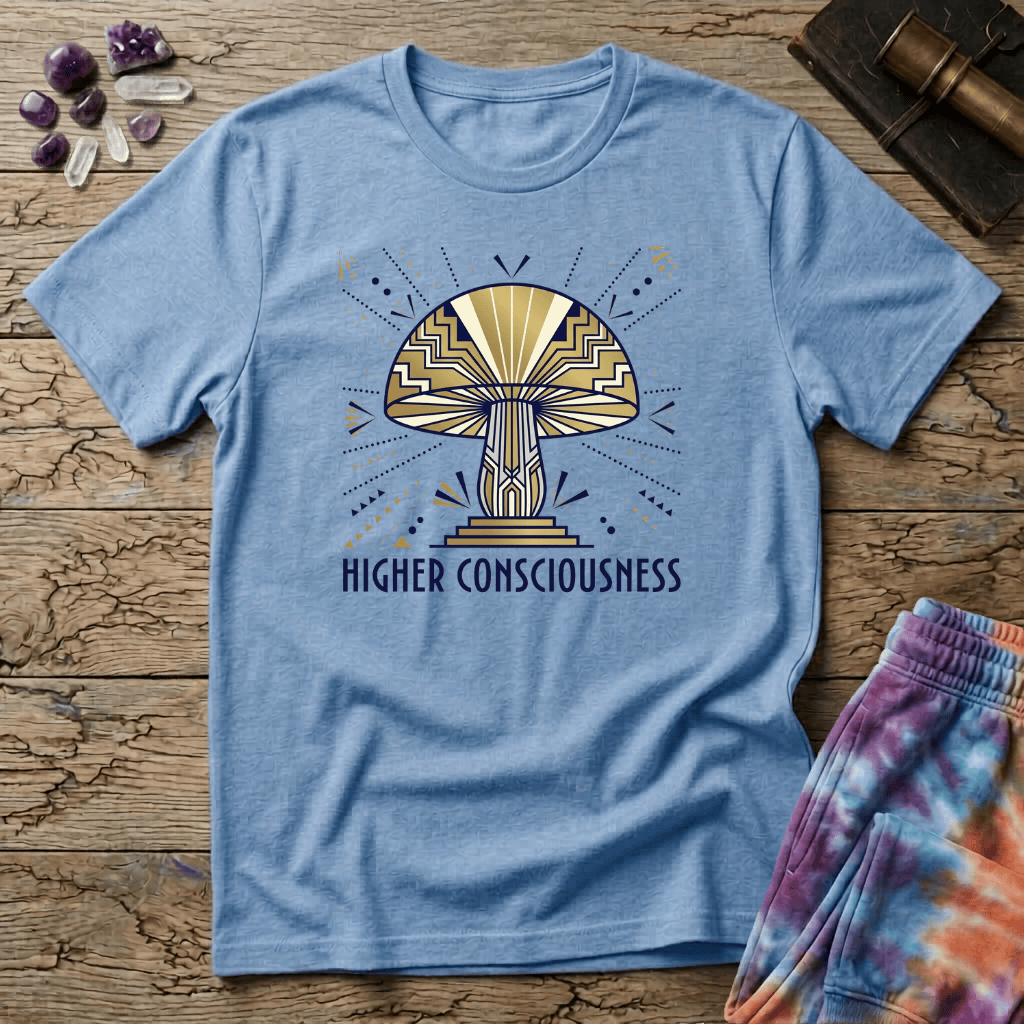 Printify T-Shirt Higher Consciousness Mushroom T-Shirt Mushroom Magic Mushroom T-Shirt