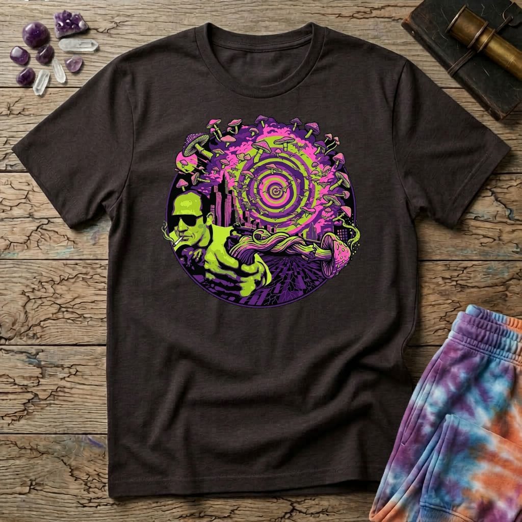 Printify T-Shirt Hunter S Mushroom T-Shirt Mushroom Magic Mushroom T-Shirt