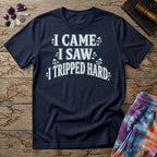 Printify T-Shirt I Came. I Saw. I Tripped Hard Mushroom T-Shirt Mushroom Magic Mushroom T-Shirt