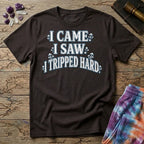 Printify T-Shirt I Came. I Saw. I Tripped Hard Mushroom T-Shirt Mushroom Magic Mushroom T-Shirt